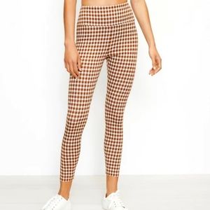 🏁 Like New - LOFT | Lou & Grey Gingham High Rise Ponte Pocket Legging | Size XL